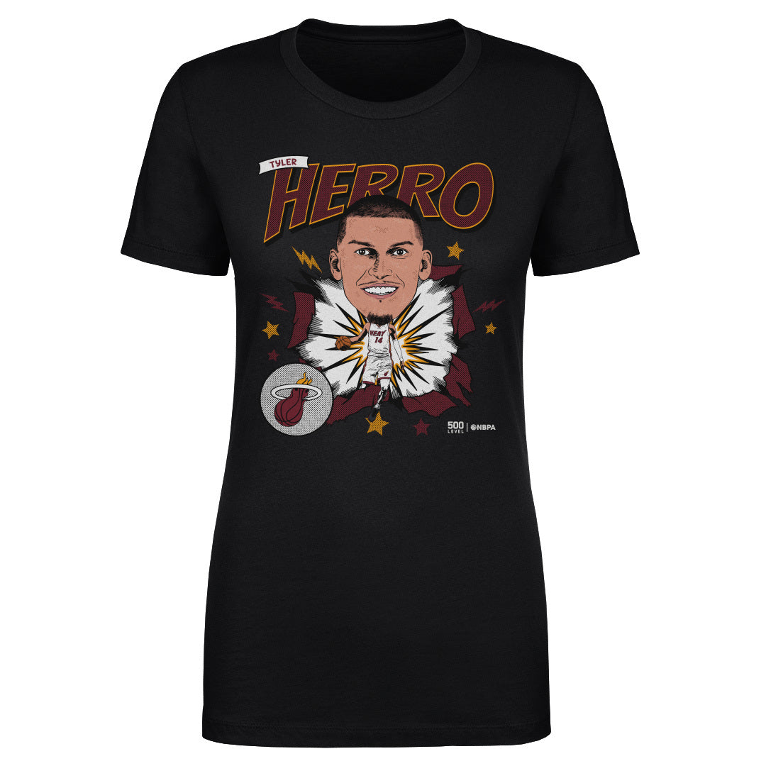 Tyler Herro Miami Heat Caricature WHT