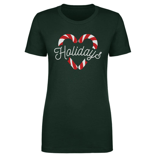 Christmas Candy Cane Heart WHT