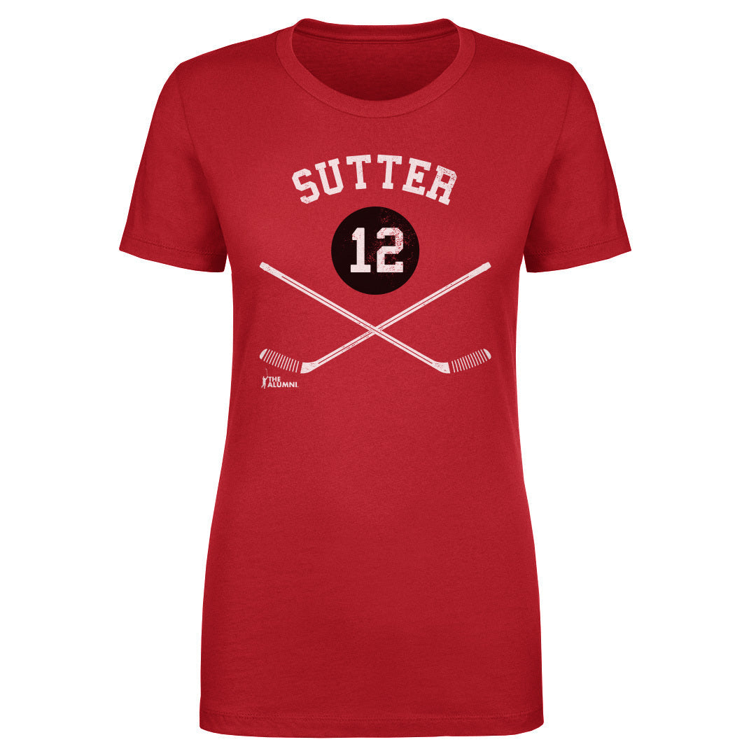 Brent Sutter Chicago 12 Sticks WHT
