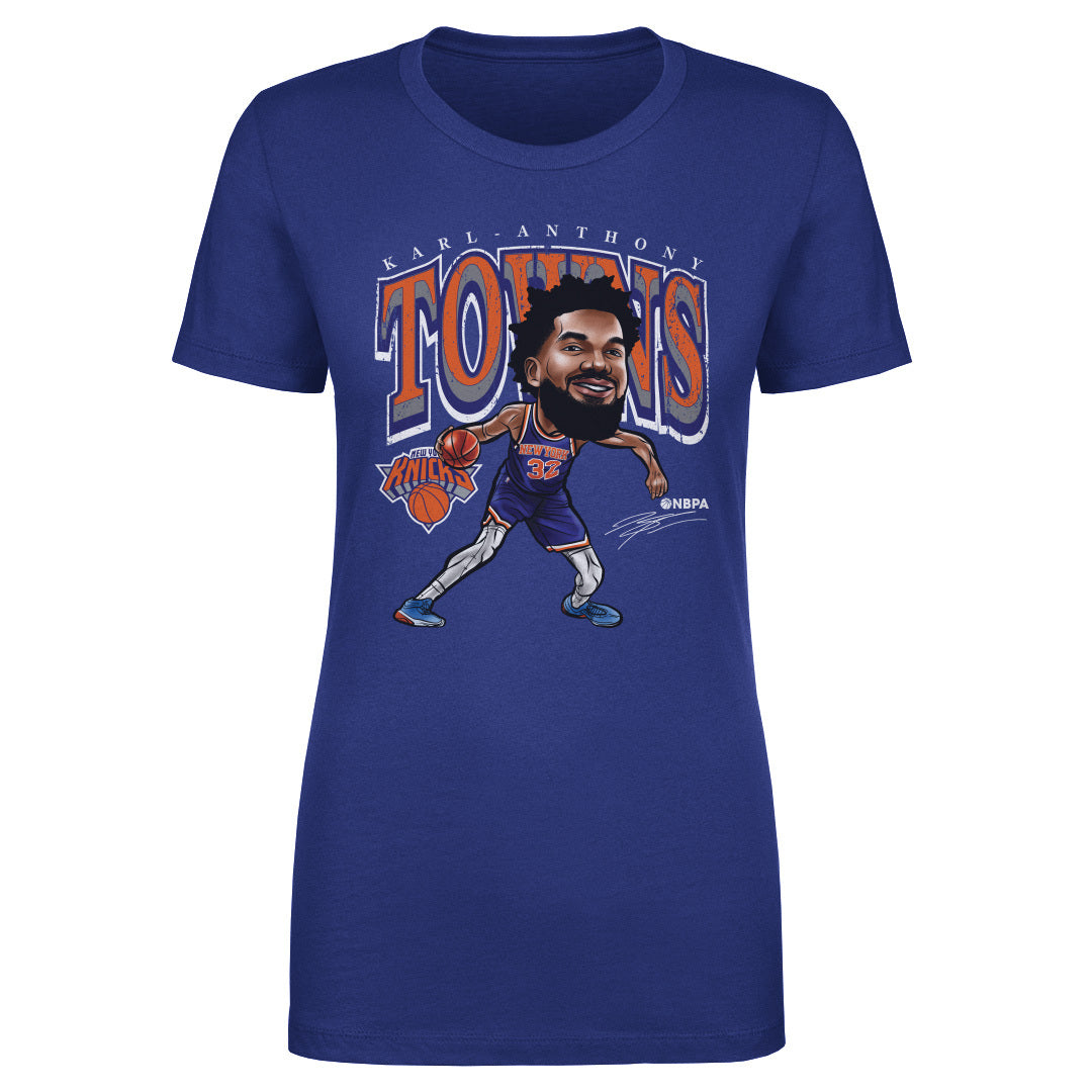 Karl-Anthony Towns New York Knicks Cartoon WHT