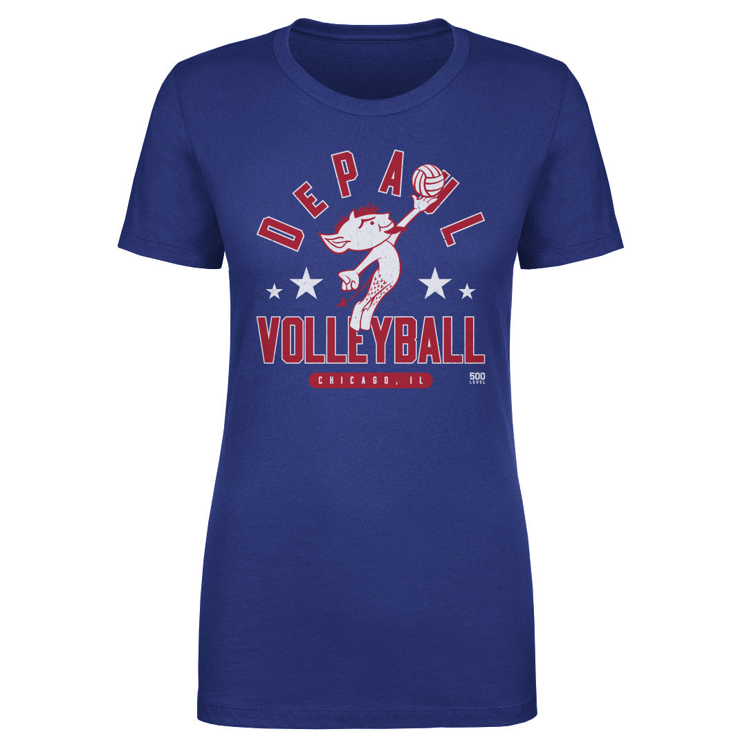 DePaul Blue Demons Vintage Volleyball WHT