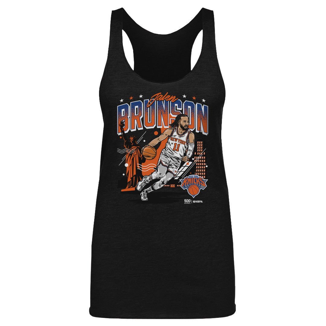 Jalen Brunson New York Knicks Skyline WHT