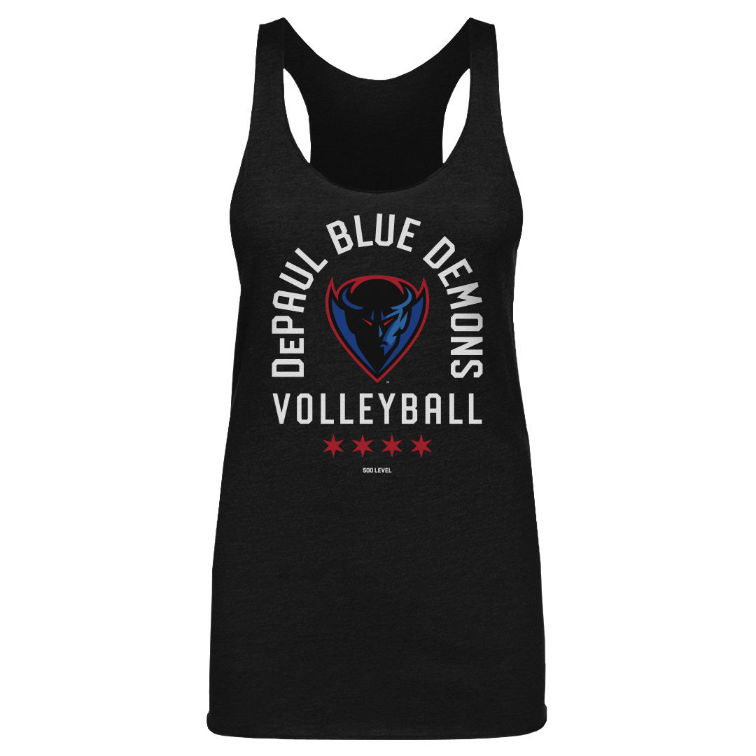 DePaul Blue Demons Volleyball Arc WHT