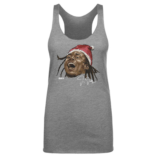 Justin Jefferson Minnesota Portrait Santa Hat WHT