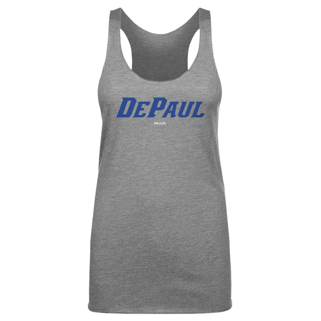 DePaul Blue Demons Wordmark Royal WHT