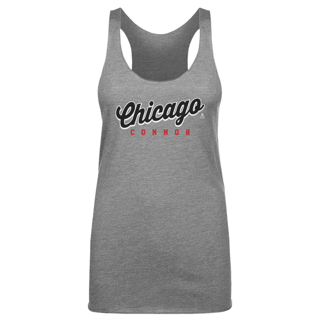 Connor Bedard Chicago Script Connor WHT