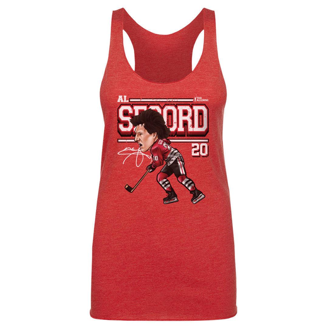 Al Secord Chicago Cartoon WHT