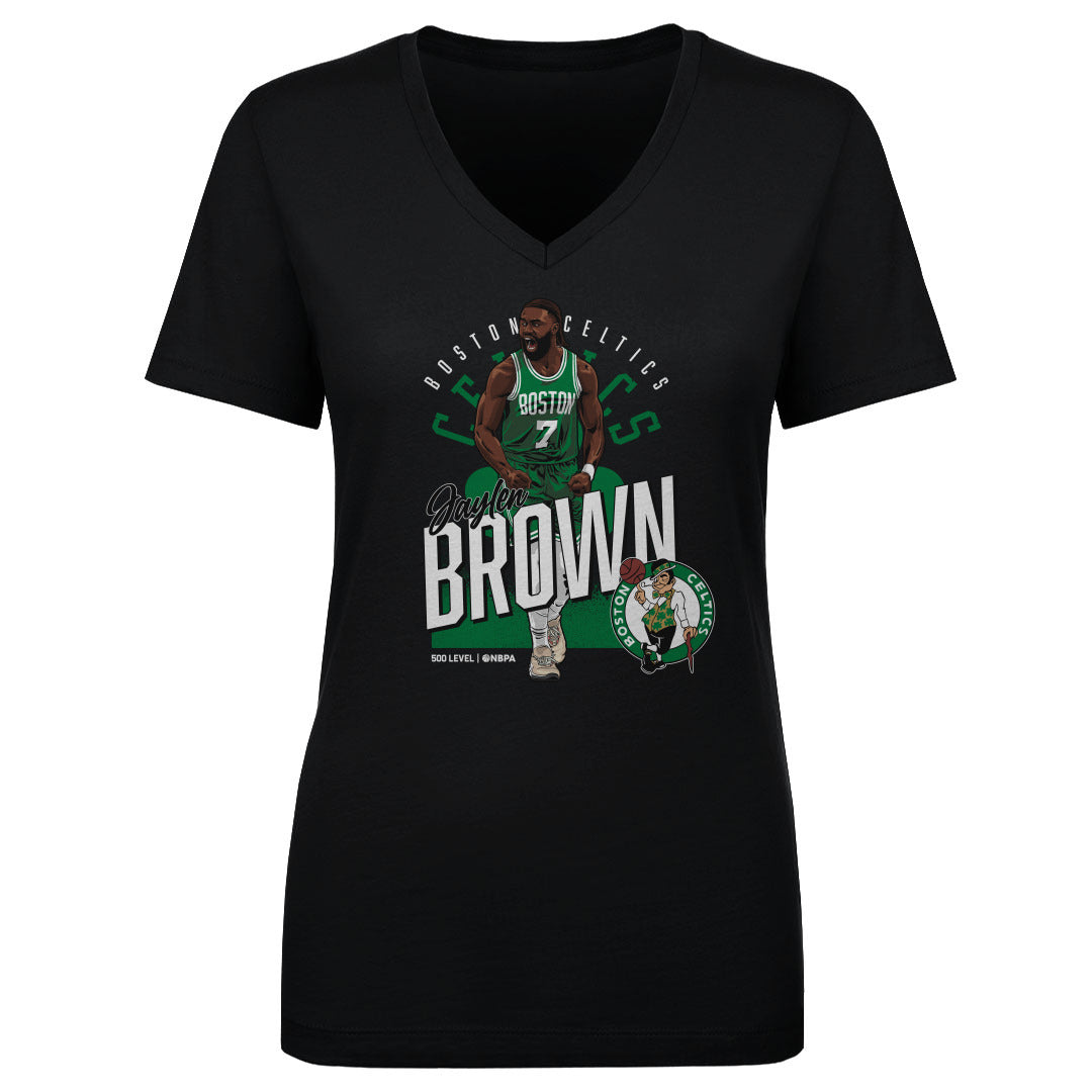 Jaylen Brown Boston Celtics Shield WHT