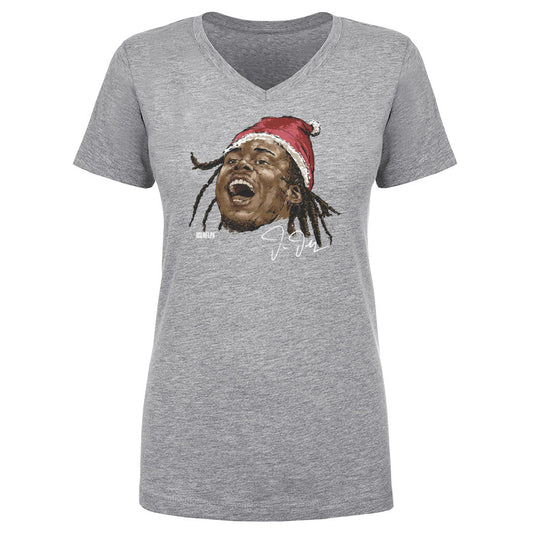 Justin Jefferson Minnesota Portrait Santa Hat WHT