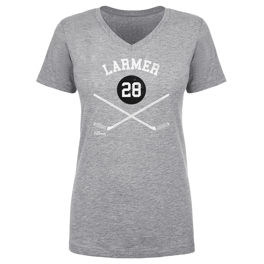 Steve Larmer Chicago 28 Sticks WHT