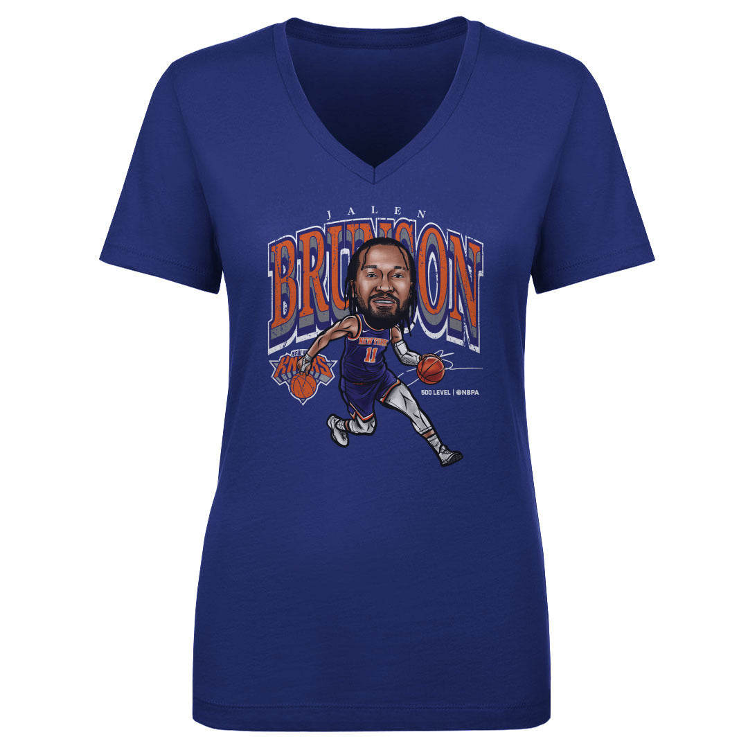 Jalen Brunson New York Knicks Cartoon WHT