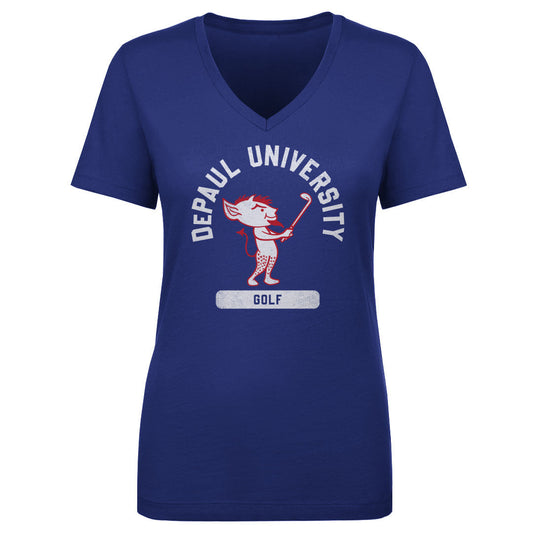 DePaul Blue Demons Mascot Golf WHT
