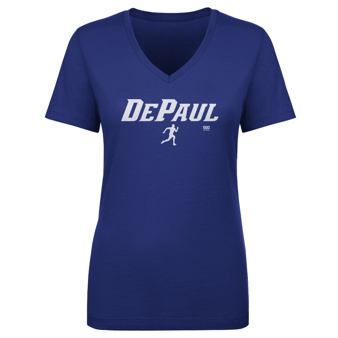 DePaul Blue Demons Track & Field Minimalist WHT