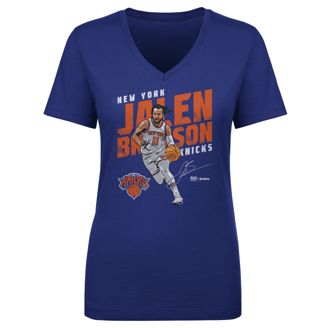 Jalen Brunson New York Knicks Slant WHT