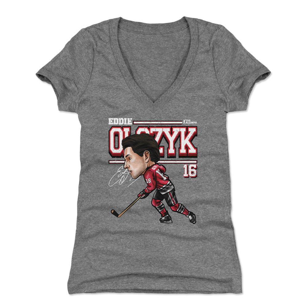 Eddie Olczyk Chicago Cartoon WHT