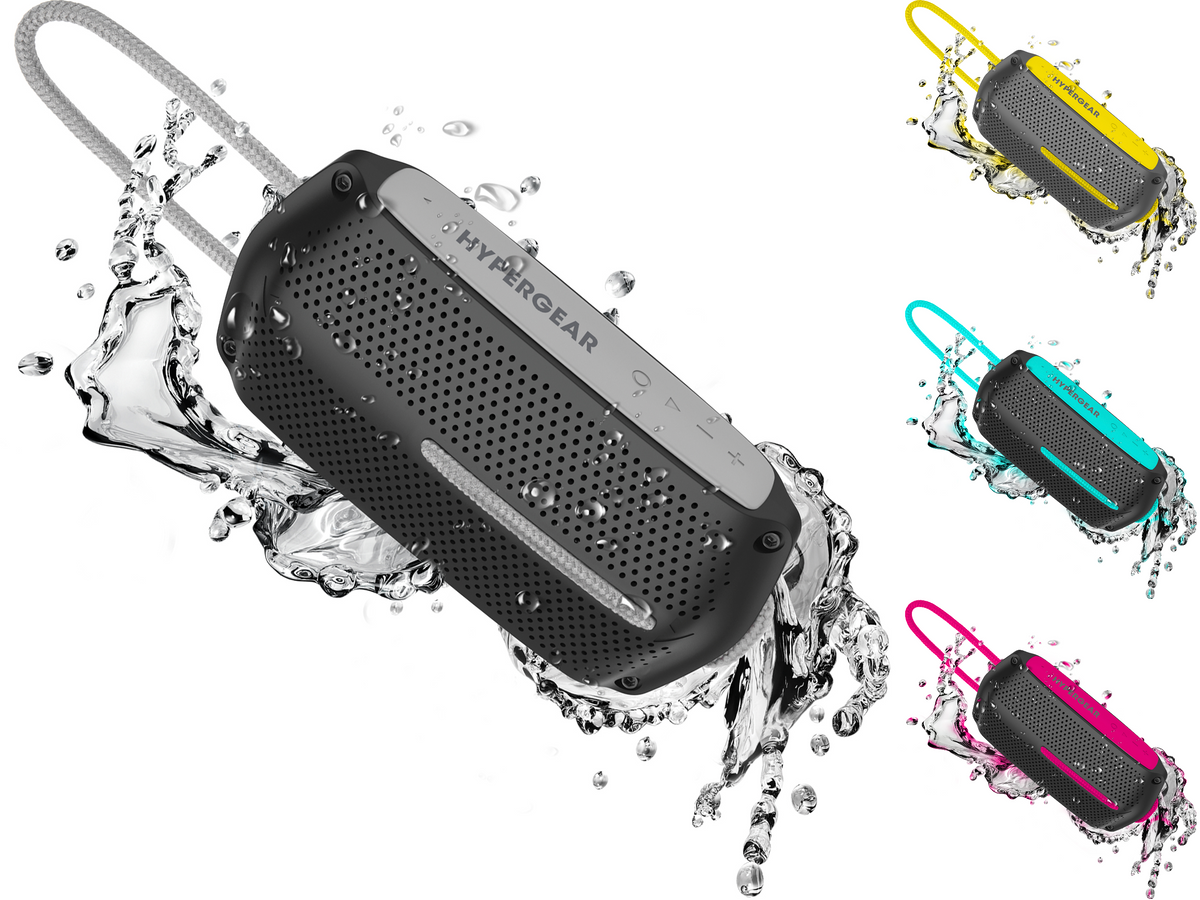 HyperGear Wave Water Resistant Wireless Speaker with Extended Battery Life