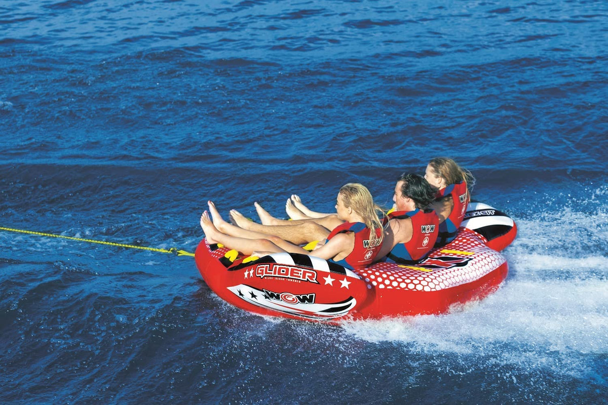 WOW Watersports Glider 3 Person 3P Towable with Flex Seating