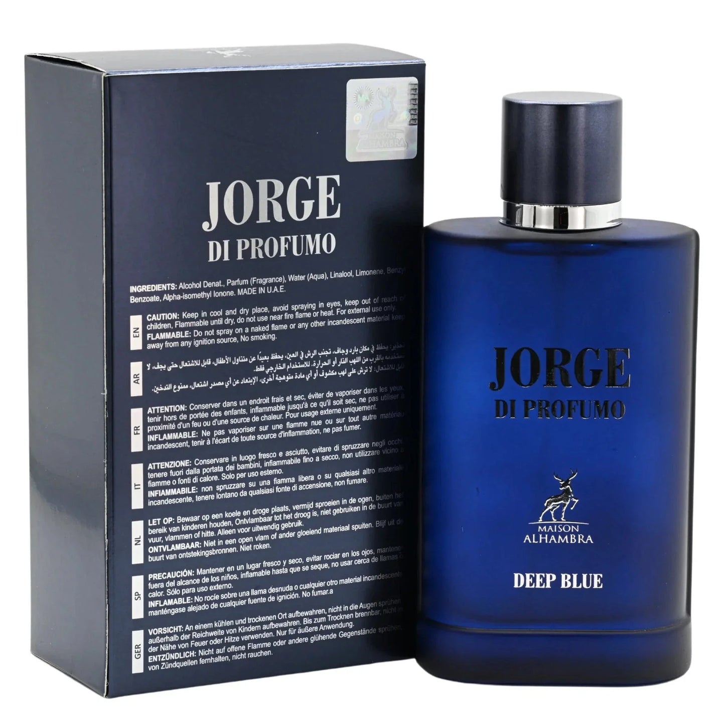 Jorge Di Profumo Deep Blue by Maison Alhambra EDP 3.4 oz
