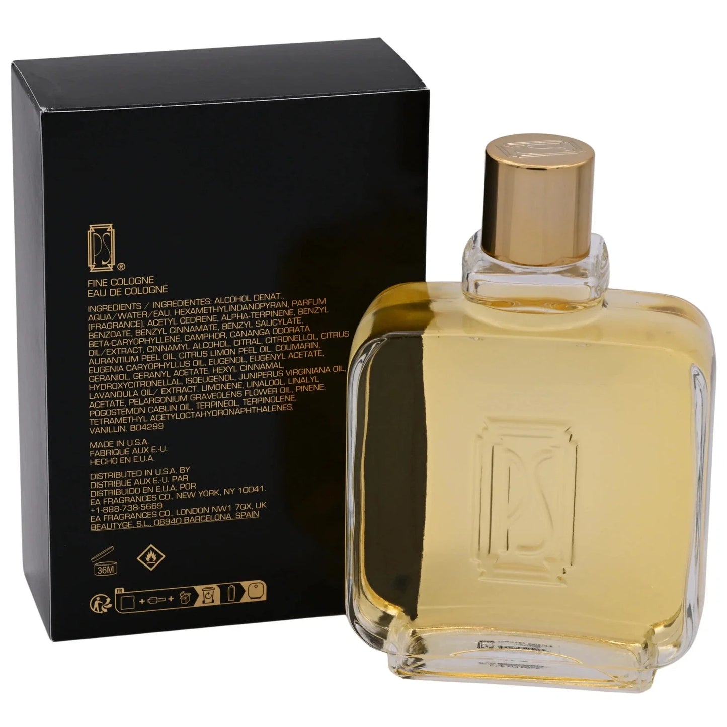 Paul Sebastian PS Cologne Splash 8.0 oz for Men New in Box