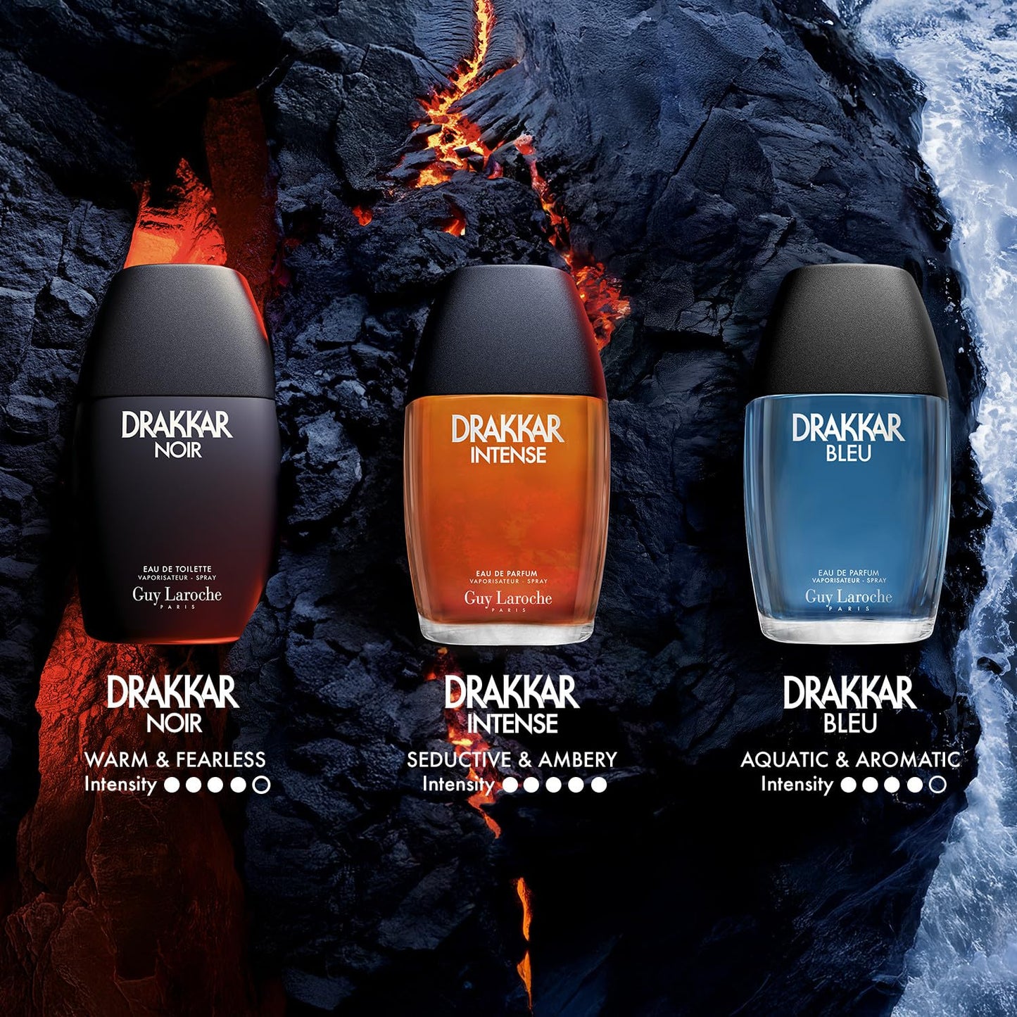 Drakkar Intense by Guy Laroche Cologne for Men EDP 3.4 oz