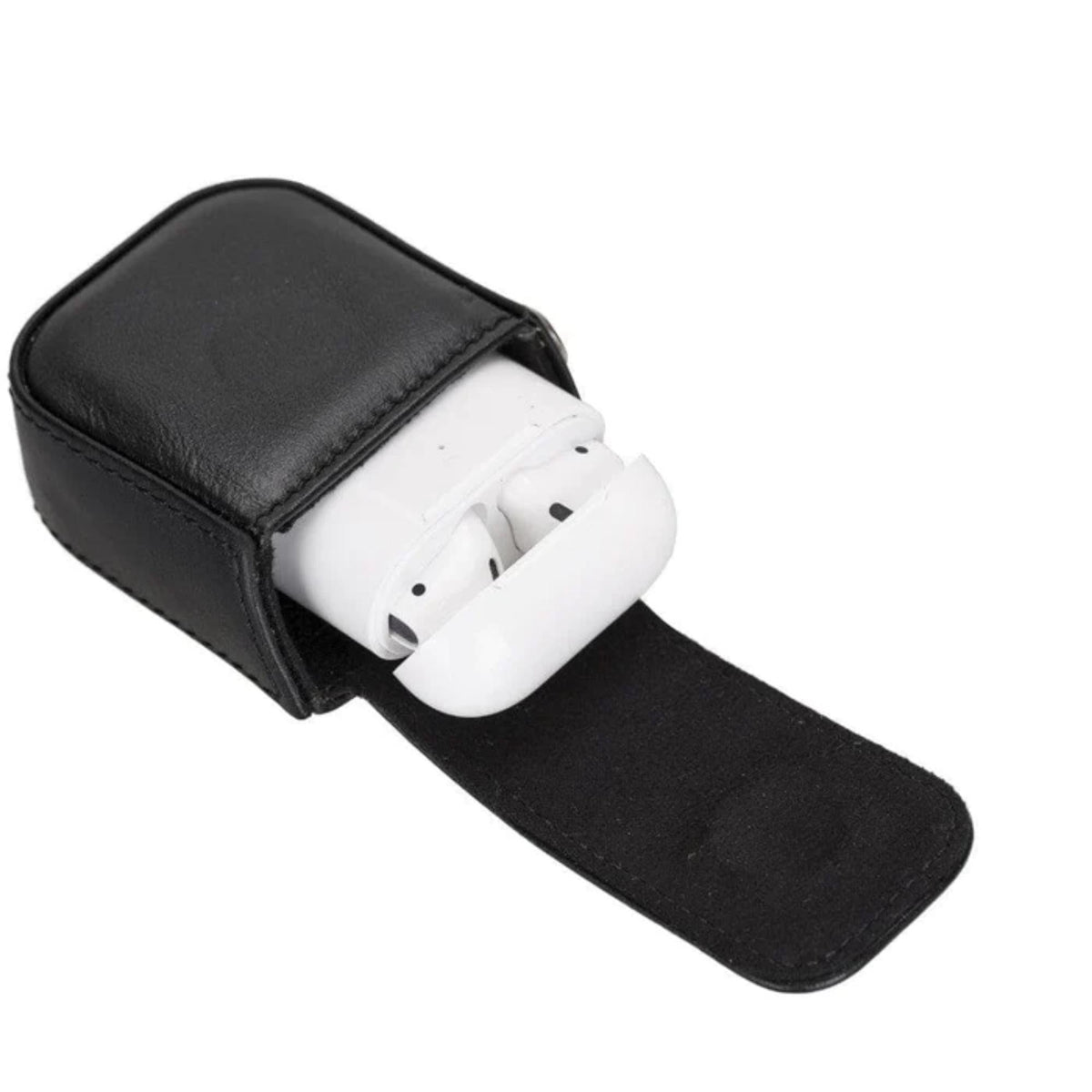 Aurora Luxury Leather AirPods Case with Attached Wrist Strap