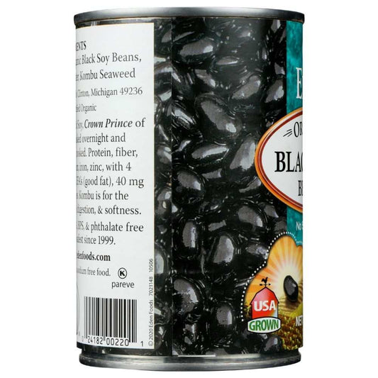 EDEN FOODS: Black Soybeans Organic, 15 oz