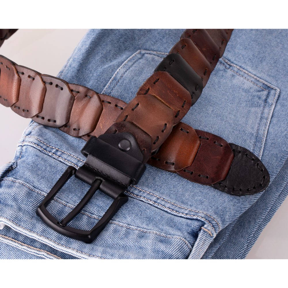 Bessemer Braided Leather Belt for Men