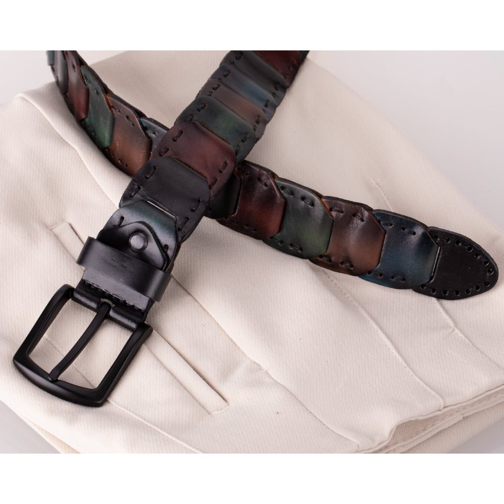 Bessemer Braided Leather Belt for Men