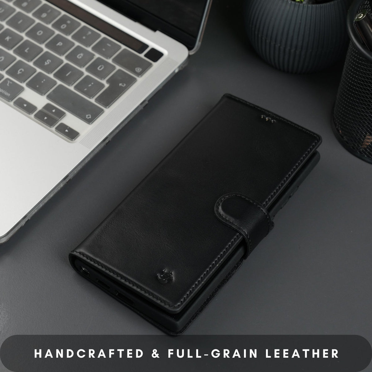 Buffalo Leather Samsung Galaxy S24 Ultra Wallet with Detachable Case