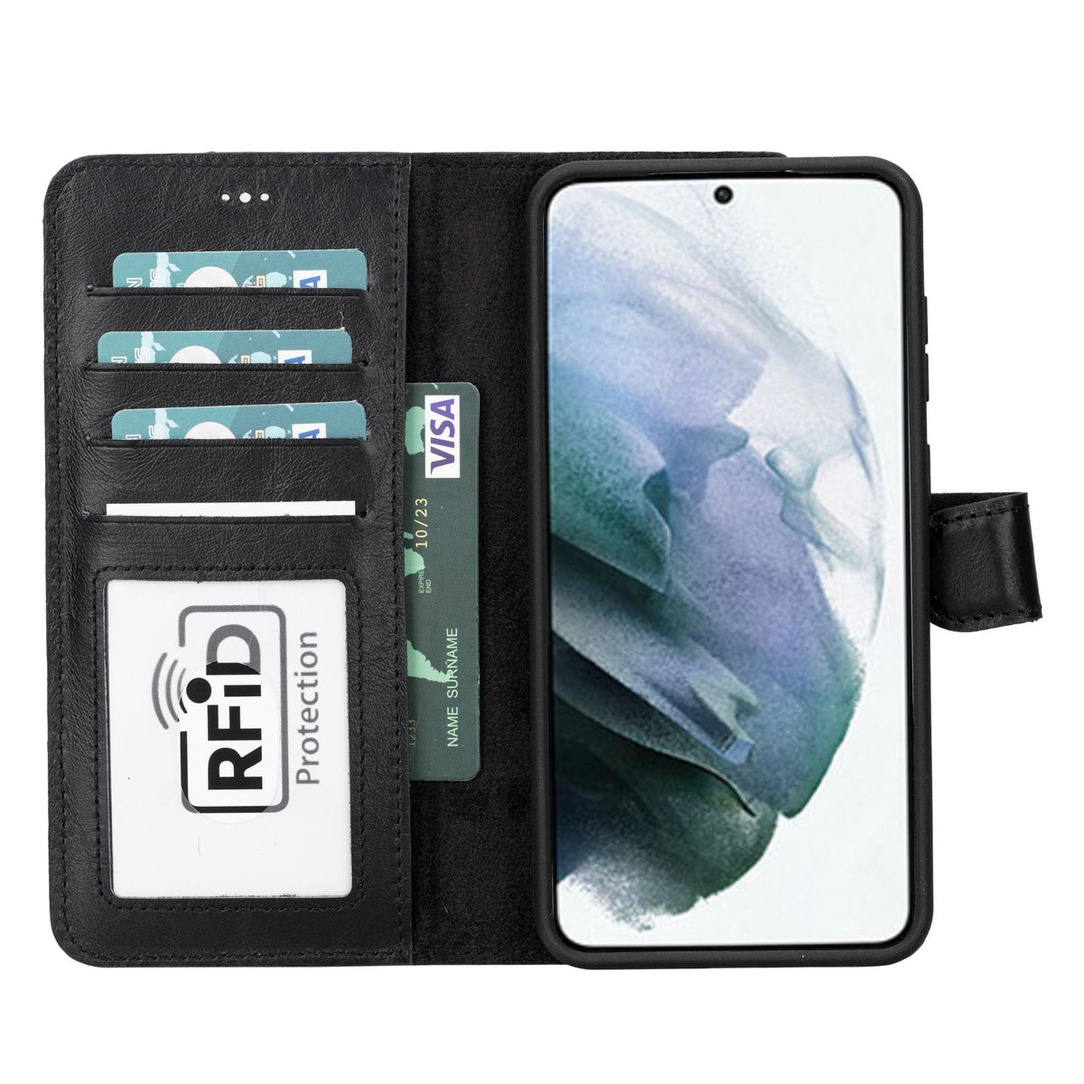 Buffalo Samsung Galaxy S21 Series Detachable Leather Wallet Case