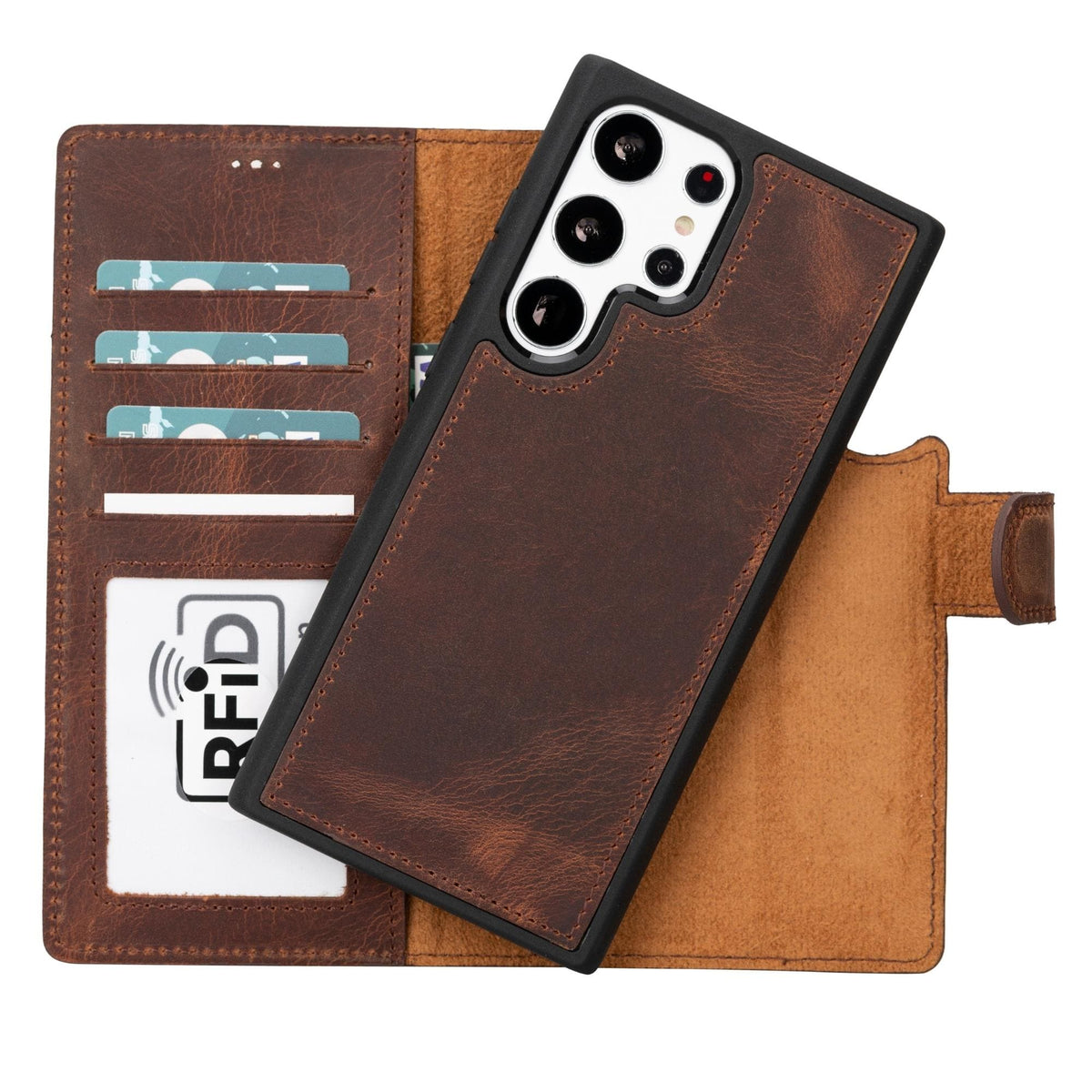 Buffalo Samsung Galaxy S21 Series Detachable Leather Wallet Case