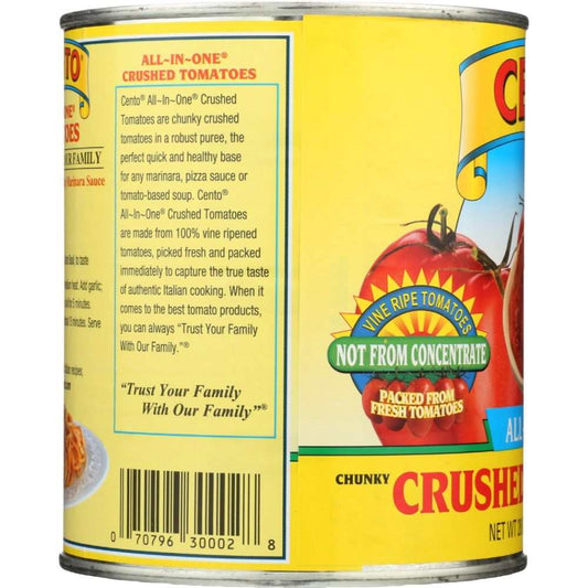 CENTO All In One Crushed Tomatoes - For Chili Marinara Recipes 28 oz