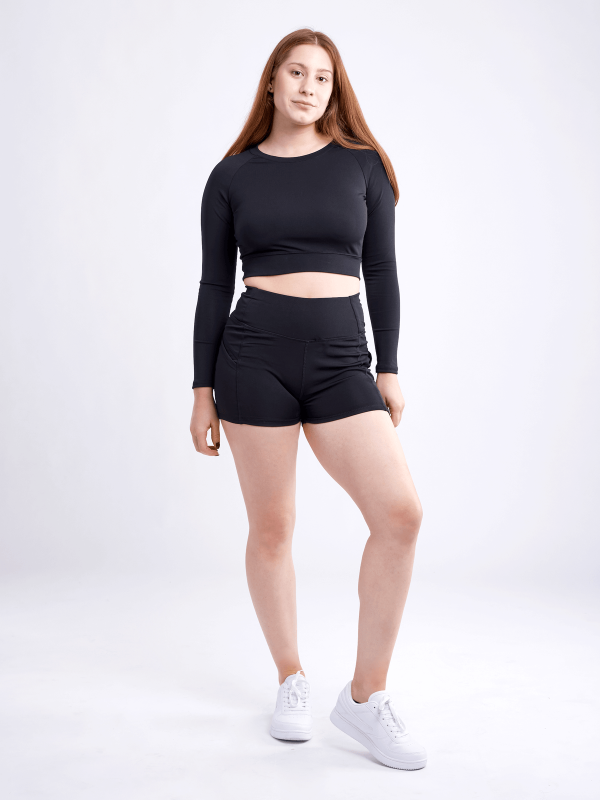 JupiterGear High-Waisted Athletic Shorts with Side Pockets