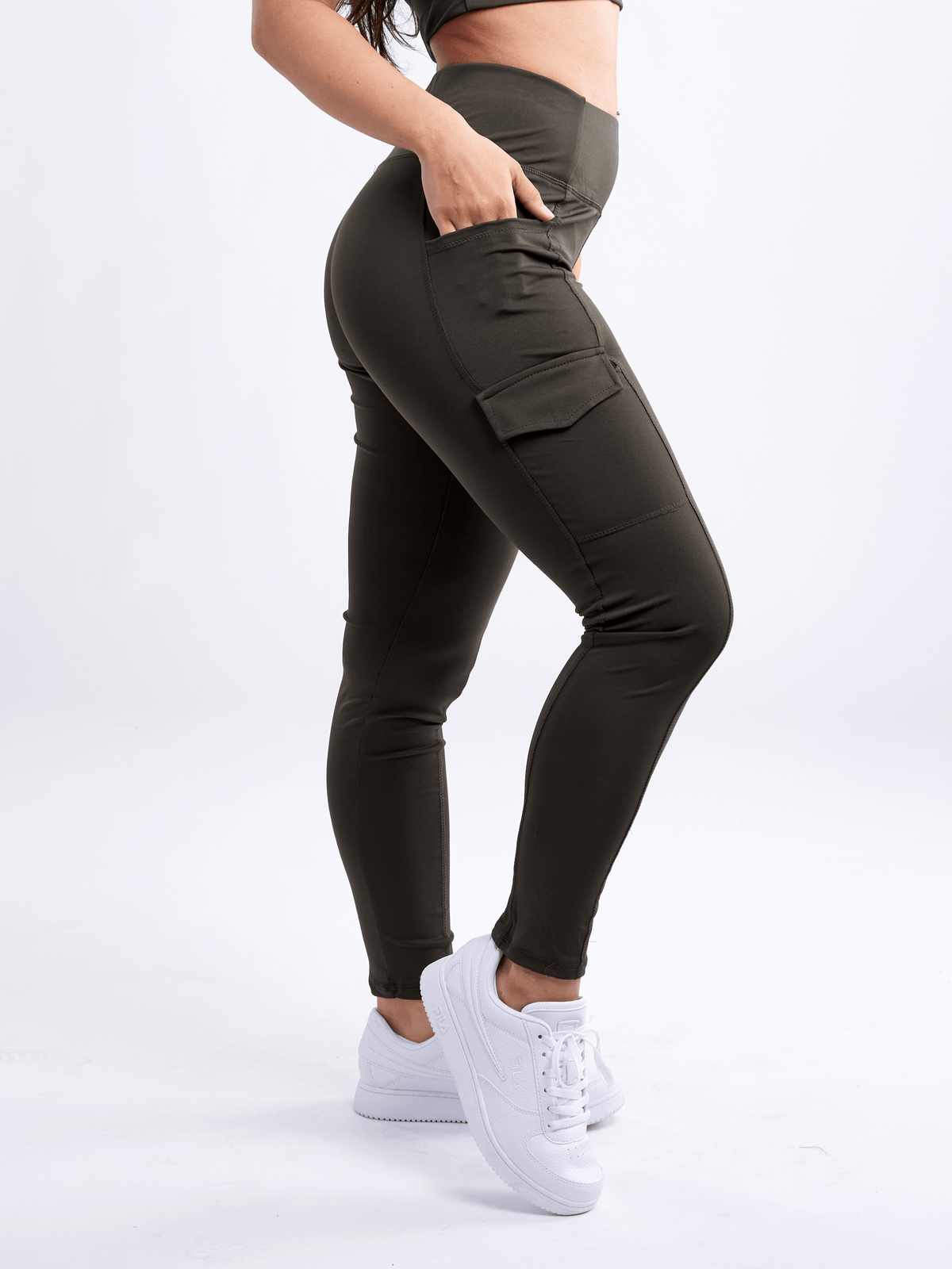 JupiterGear High-Waisted Leggings with Side Cargo Pockets