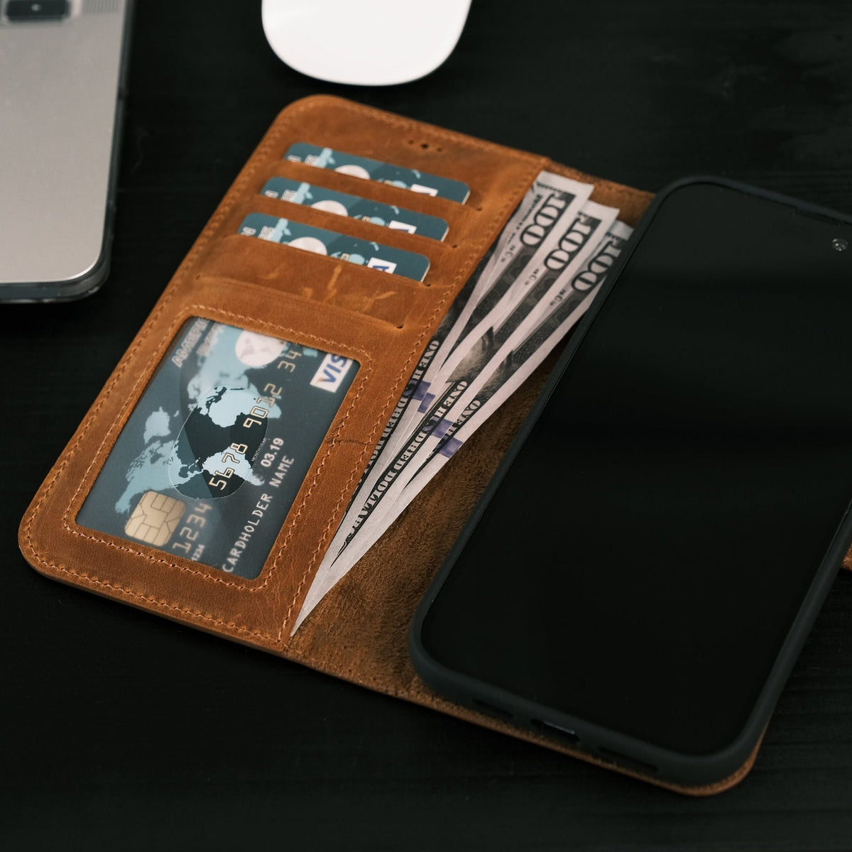 Casper Leather iPhone 15 Series Wallet Case