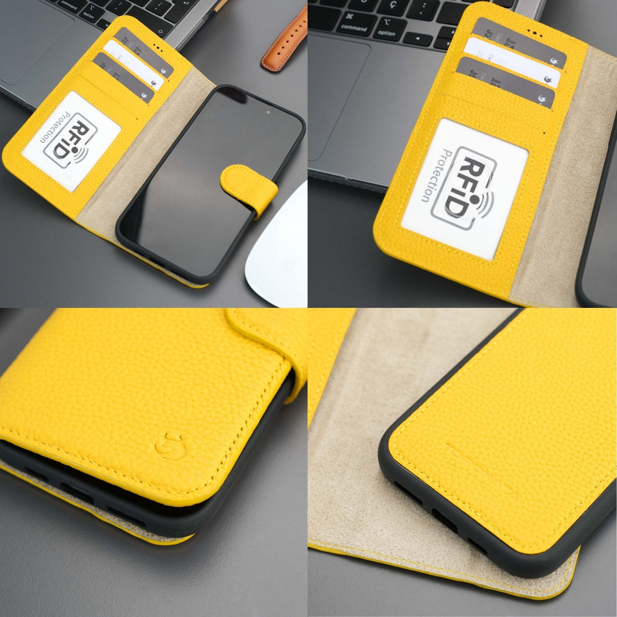 Casper iPhone 16 Wallet Case Leather MagSafe