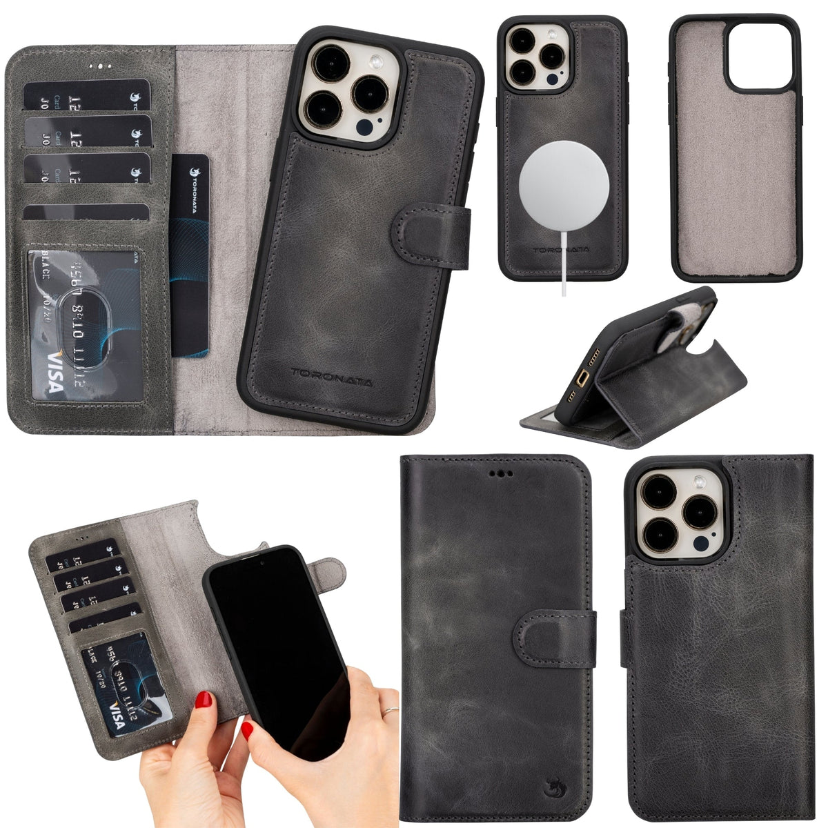 Casper Leather iPhone 14 Pro Wallet Case | MagSafe
