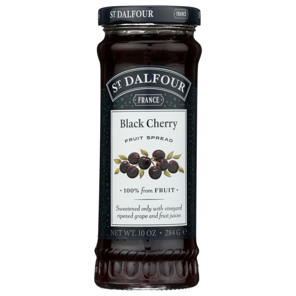 ST DALFOUR: Black Cherry Fruit Spread, 10 oz