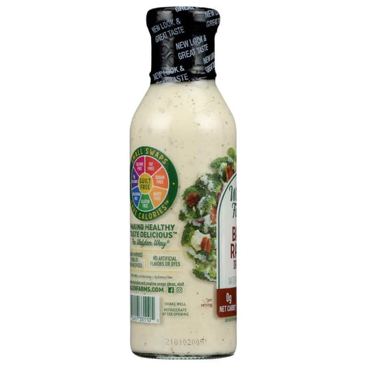 WALDEN FARMS: Bacon Ranch Zero Calorie Dressing, 12 fo