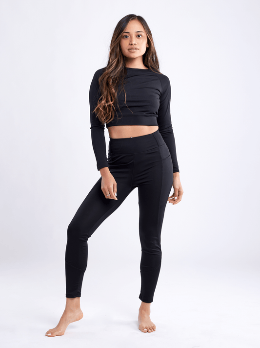 JupiterGear High-Waisted Classic Gym Leggings with Side Pockets