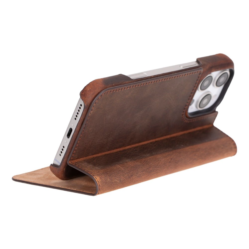 Decatur Leather iPhone 16 Pro Folio Case