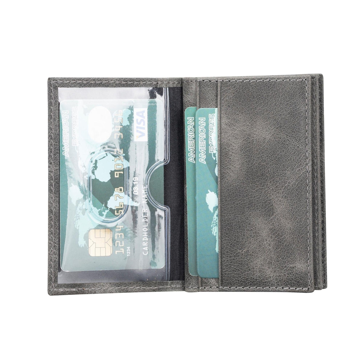 Denver Luxury Full-Grain Leather Cardholder for Men
