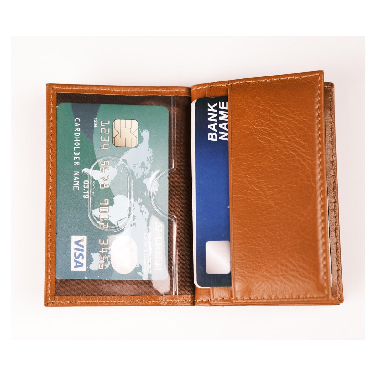 Denver Luxury Full-Grain Leather Cardholder for Men