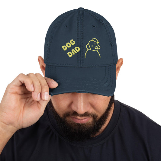 Crooked Dog Dad Distressed Dad Hat