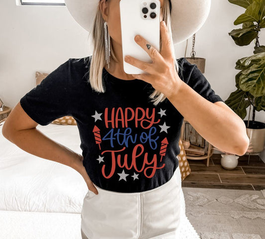 Happy 4th Of July T-shirt, Gift For Usa Mama, American Shirt, Independence Day Tee, Usa Shirt, Friends Top, Memorial Day Shirt, Gift For Her