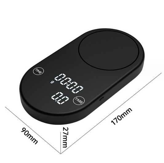 multifunction electronic scale. 0.3-2000g Kitchen baking scale quantity coffee timing scale