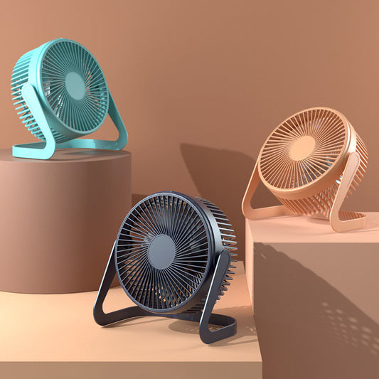 New 5 Inch USB Desktop Fan Rotating Mini Adjustable Portable Electric Fan Summer Mute Air Cooler For Home Office