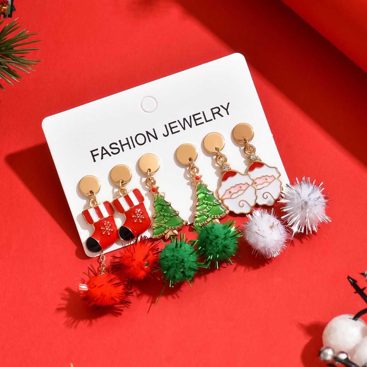 Christmas-Themed Acrylic Earrings - Spread Joy and Festivity
