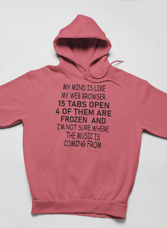 My Mind Is Like My Web Browser Hoodie