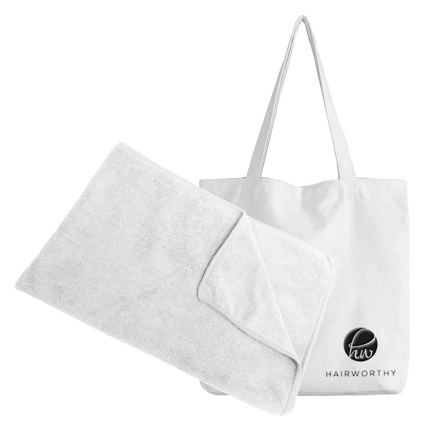 Hairworthy Healthy Hair Sleep Set - Silk Pillowcase & Microfiber Towel